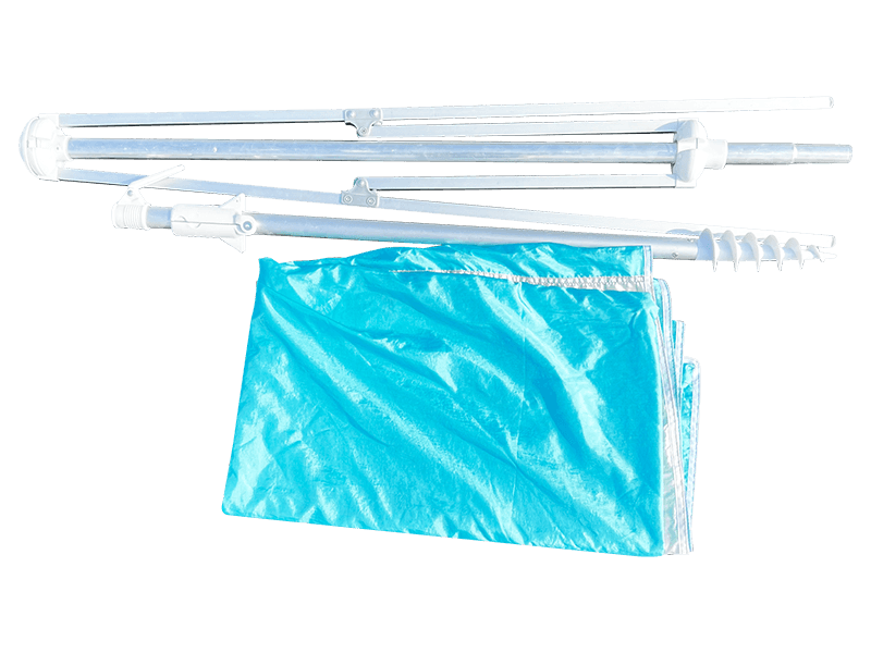 2,8*2,4M 2-rebrovaný dekoratívny plážový slnečník