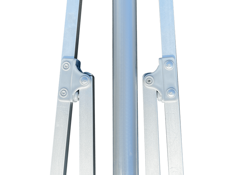 2,8*2,4M 2-rebrovaný dekoratívny plážový slnečník