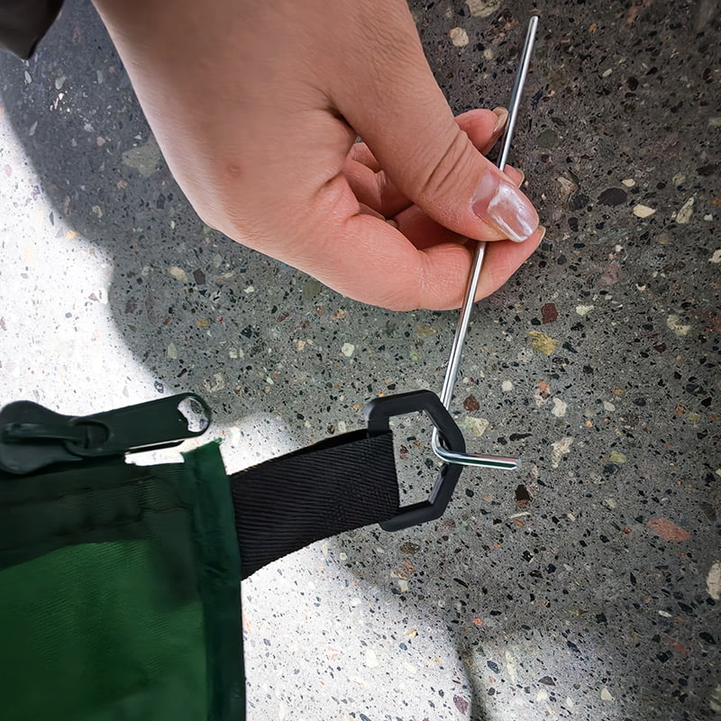 2,2M vojenský dáždnik so zeleným baldachýnom