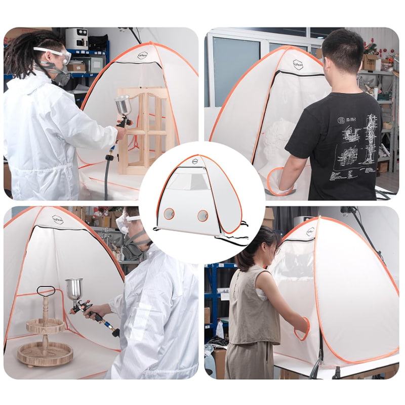 Výsuvný prenosný stan so sprejom a dažďom