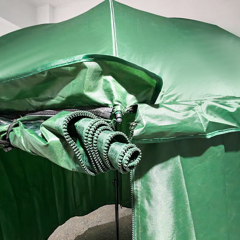 2,2M vojenský dáždnik so zeleným baldachýnom